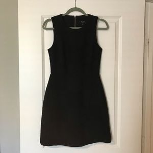 Madewell Black Quilted Fit & Flare Dress Size 0